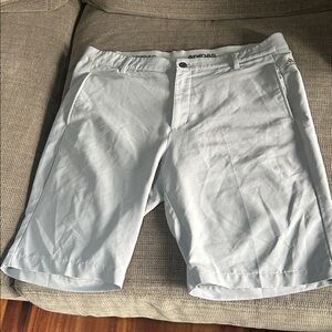 Adidas Men's Light Gray Flat Front Shorts